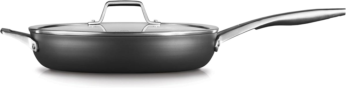 12-Inch Hard-Anodized Nonstick Frying Pan with Lid X744