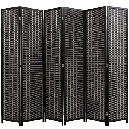 Natural Bamboo 6 Panel Room Divider O373196