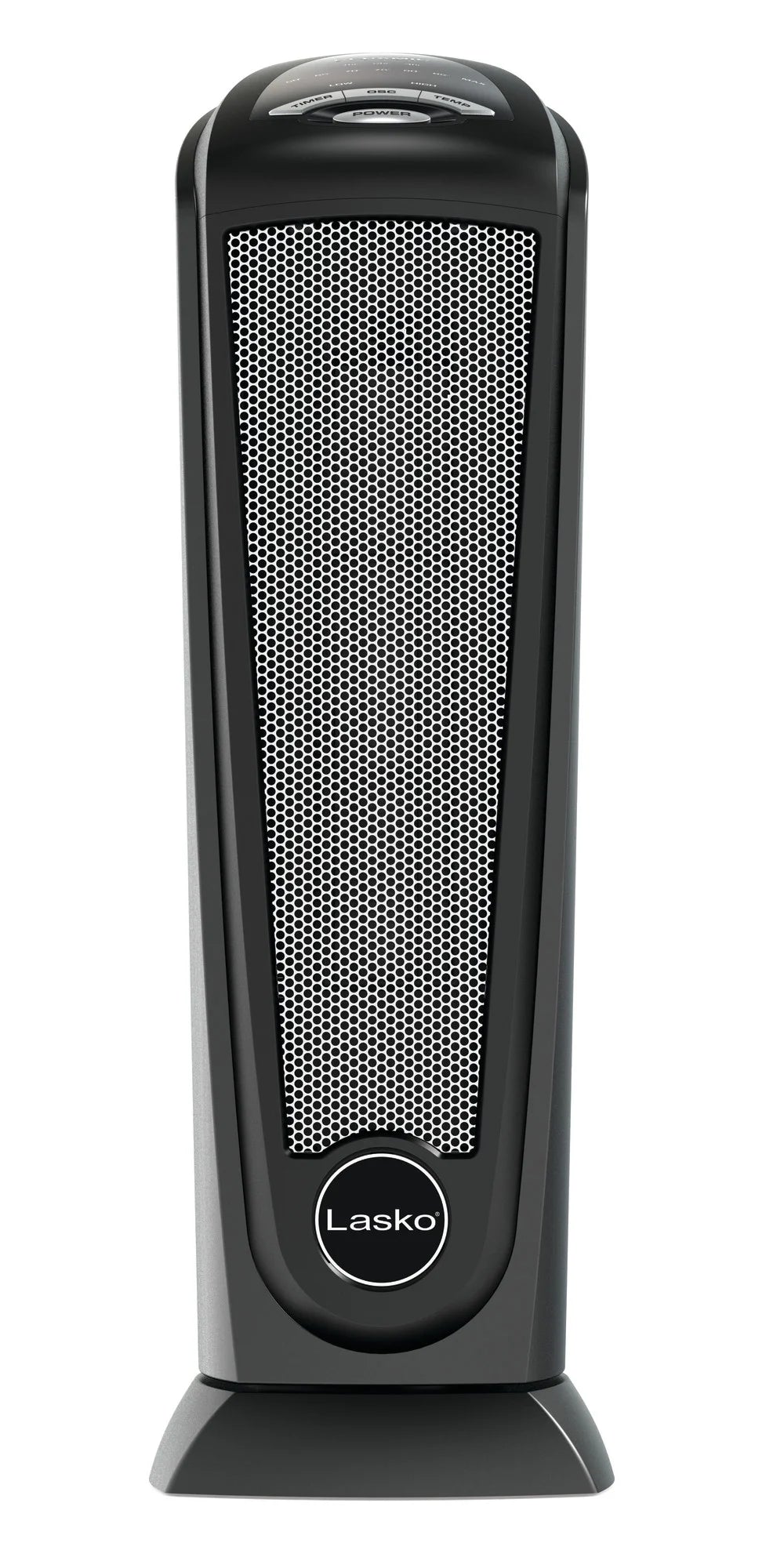 Black 1500W Oscillating Ceramic Tower Space Heater R190