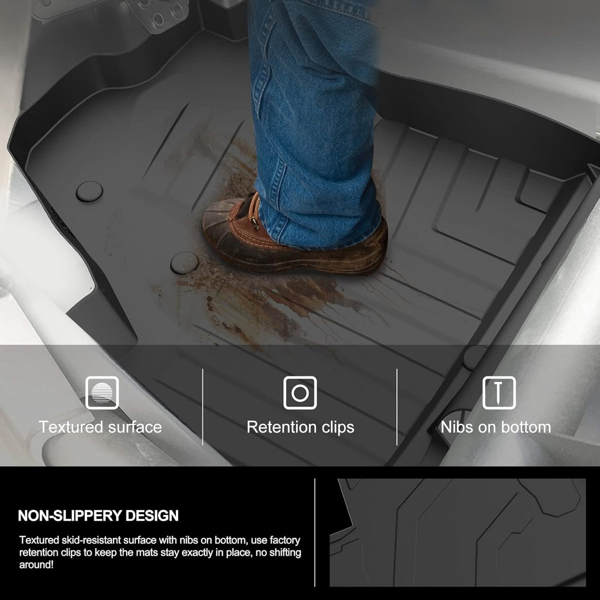 All Weather TPE Floor Mats Black R607772