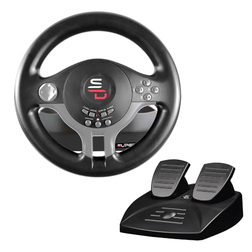 Racing steering wheel with pedals and gearshift paddles P588249