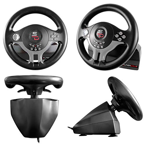Racing steering wheel with pedals and gearshift paddles P588249