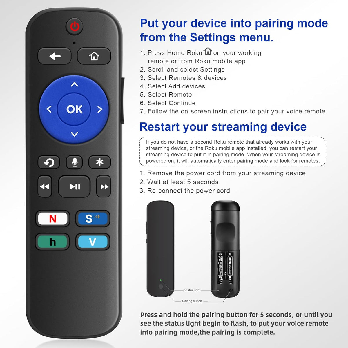 Roku Remote Control H3946