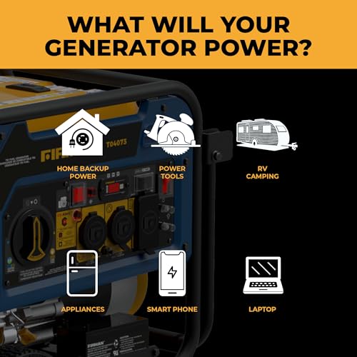4000W Electric Start Portable Generator E789618