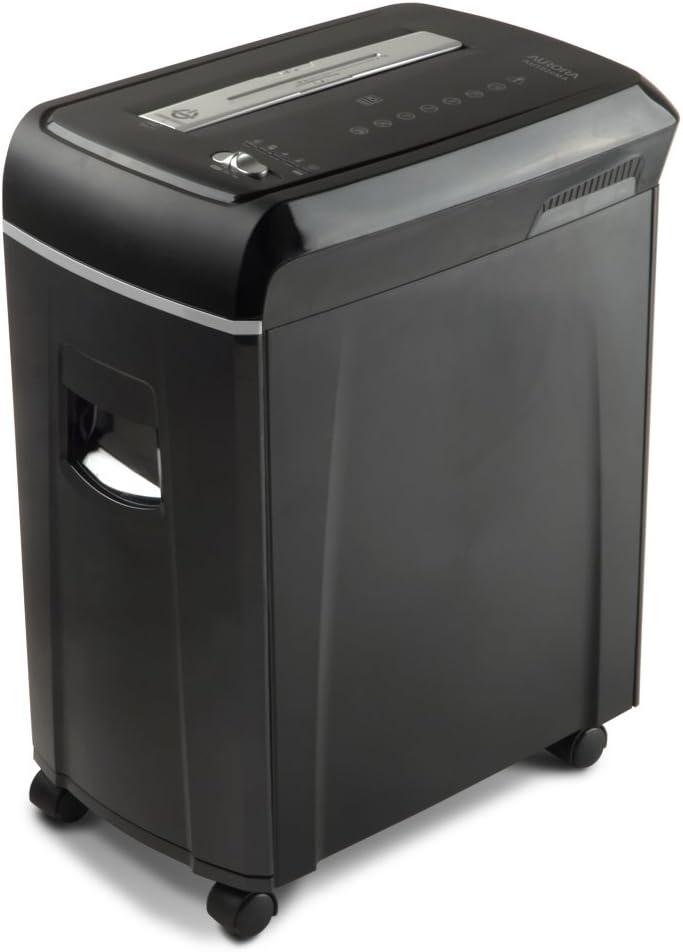 10-Sheet Micro-Cut Paper CD Credit Card Shredder with Pullout Basket E94494