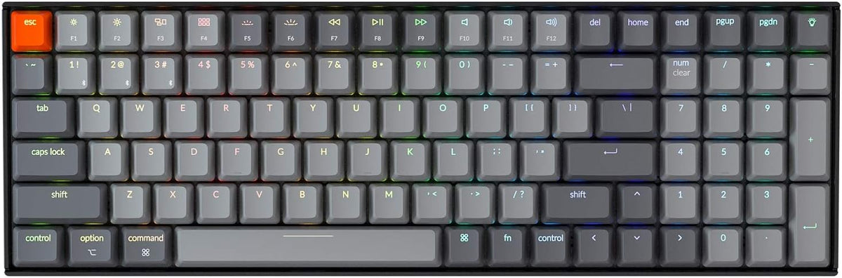Mechanical Keyboard with RGB Backlight, Gateron Brown Switch, 96% Layout Z4899