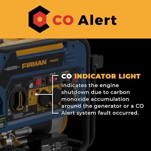 4000W Electric Start Portable Generator E789618