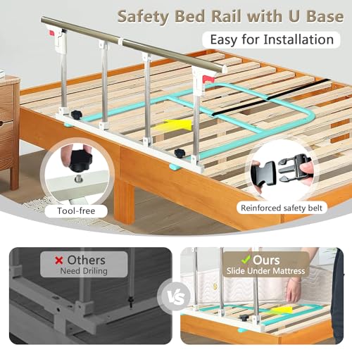 Collapsible Bedside Safety Rail for Bed K790