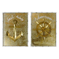 Nautical Wall Decor Set of 2 Gold U874822