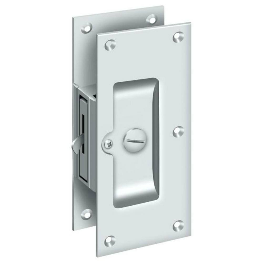 Privacy Pocket Lock Polished Chrome 6" F63443