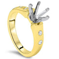 14K Cathedral Engagement Ring Setting K991639