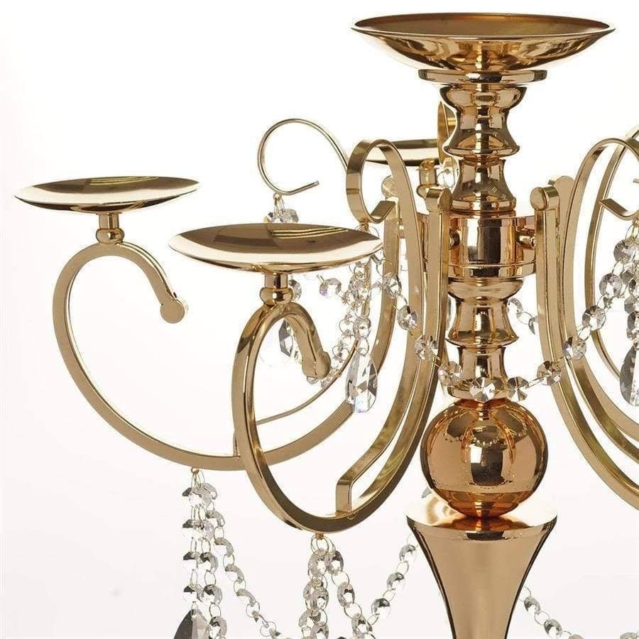 Gold Metal Candle Holder Candelabra X89928