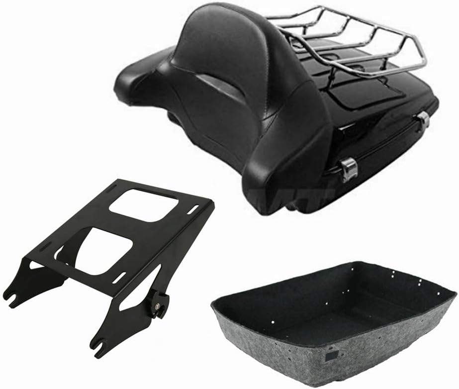 Chopped Tour Pak Trunk & Solo Mounting Rack Backrest + Base Plate G19669