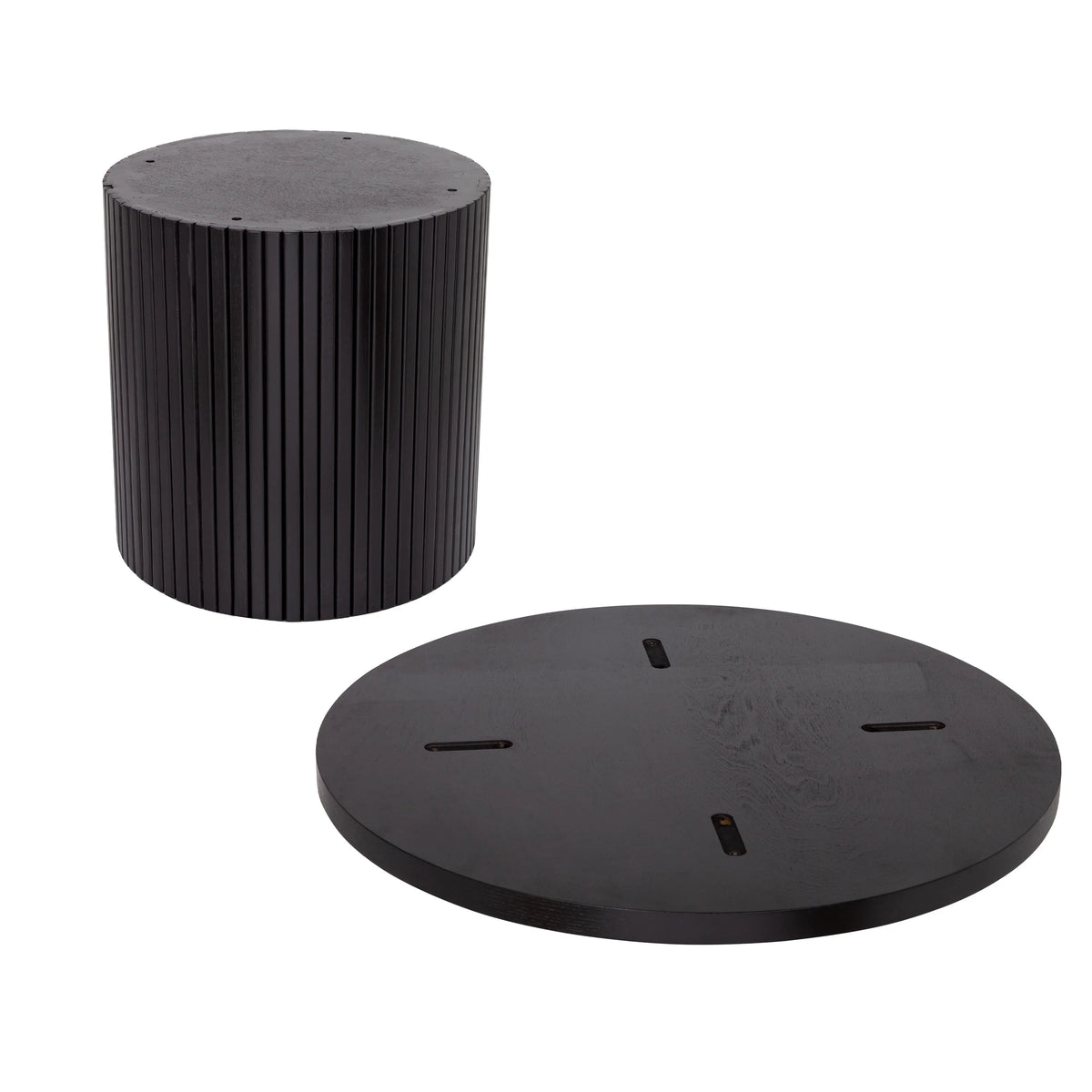 Black Round Coffee Table D21575