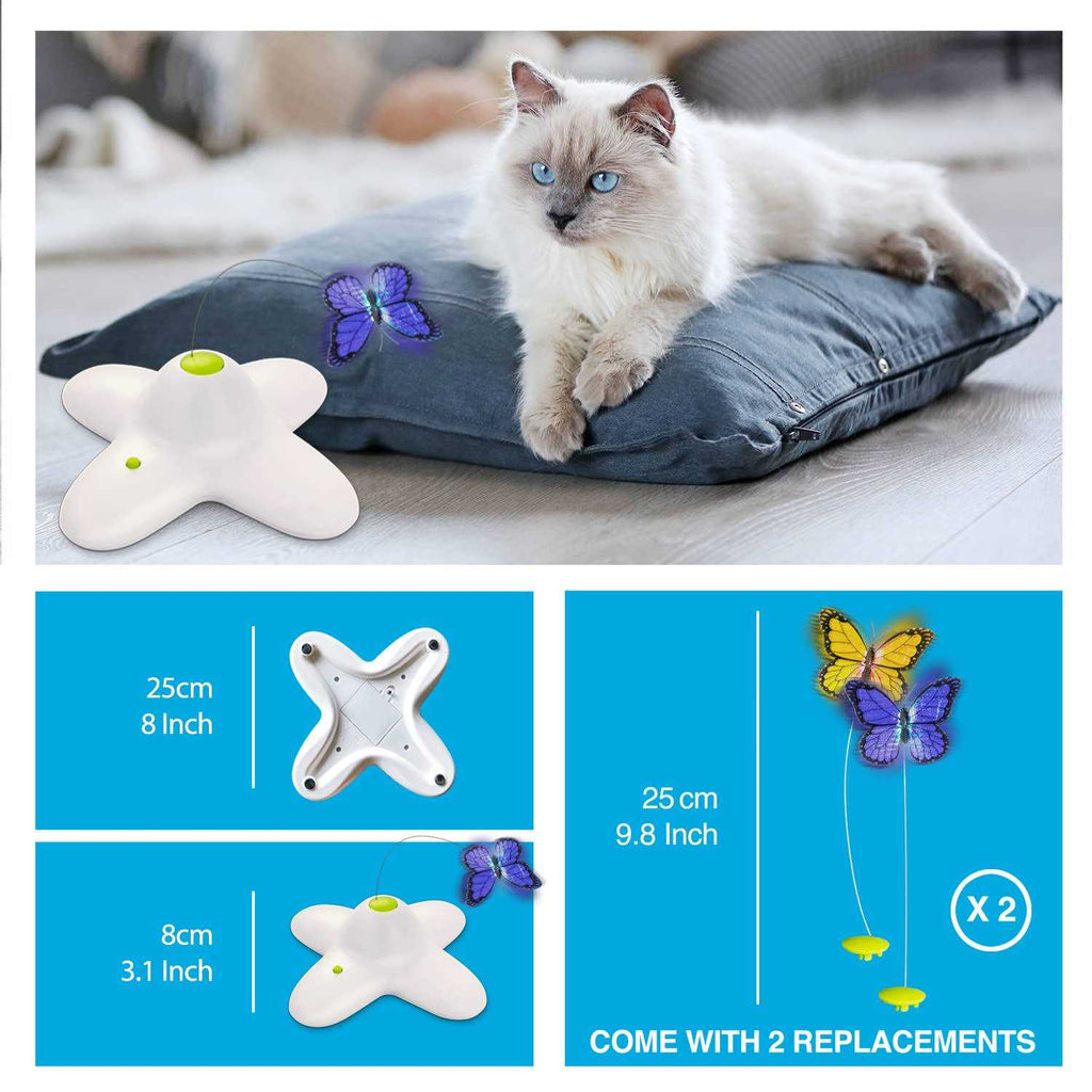 Interactive Cat Butterfly Toy with Two Replacements R378860