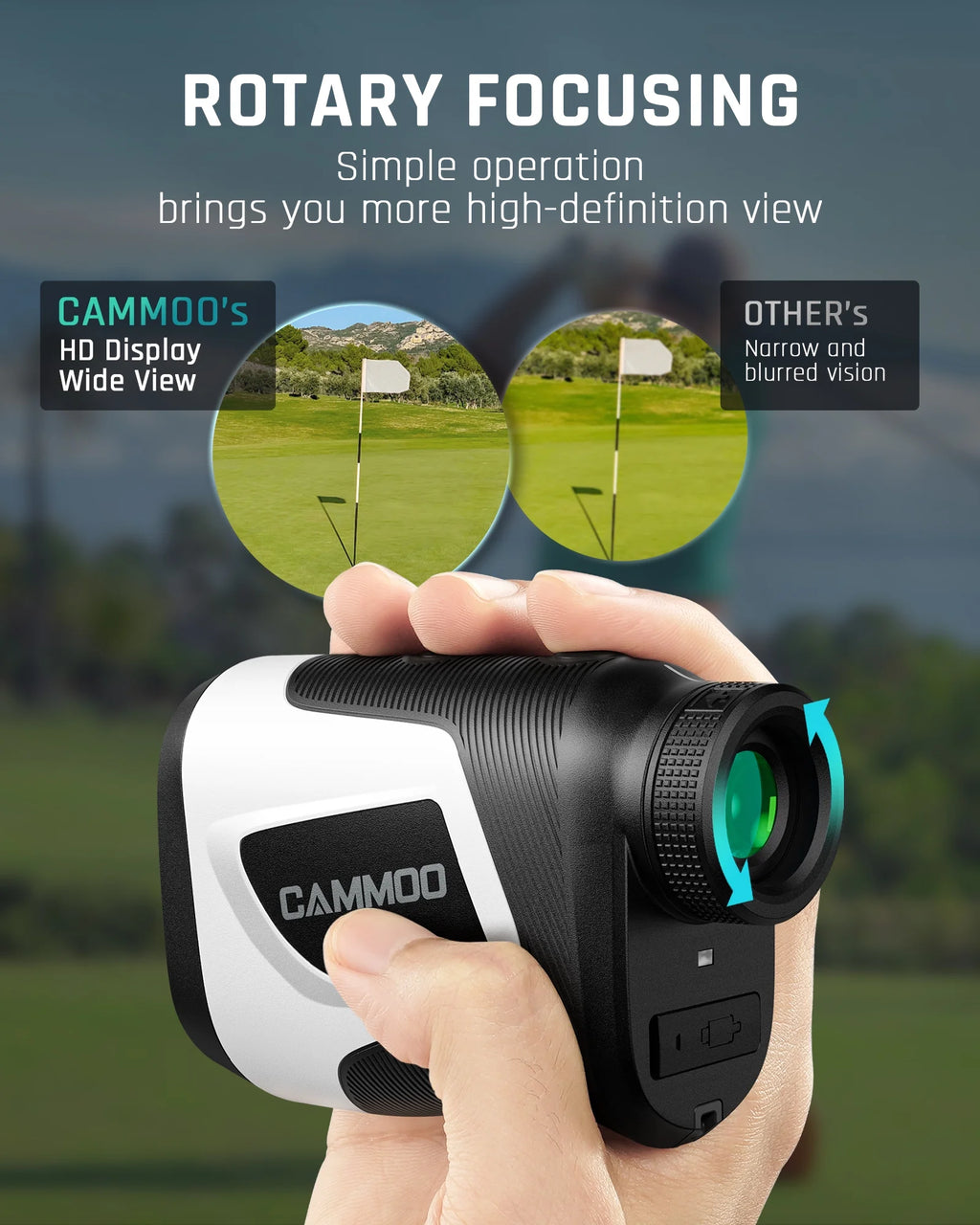 1100Y 6X Magnification Slope Golf Rangefinder N68189