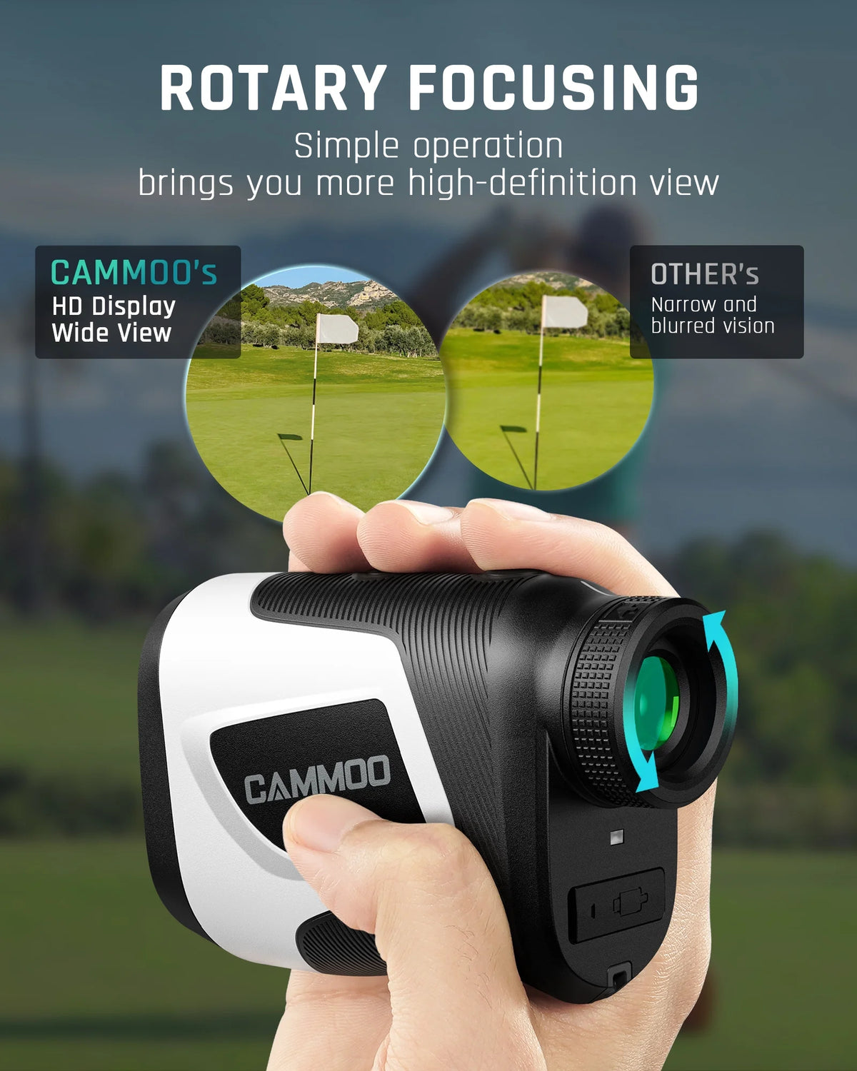 1100Y 6X Magnification Slope Golf Rangefinder N68189