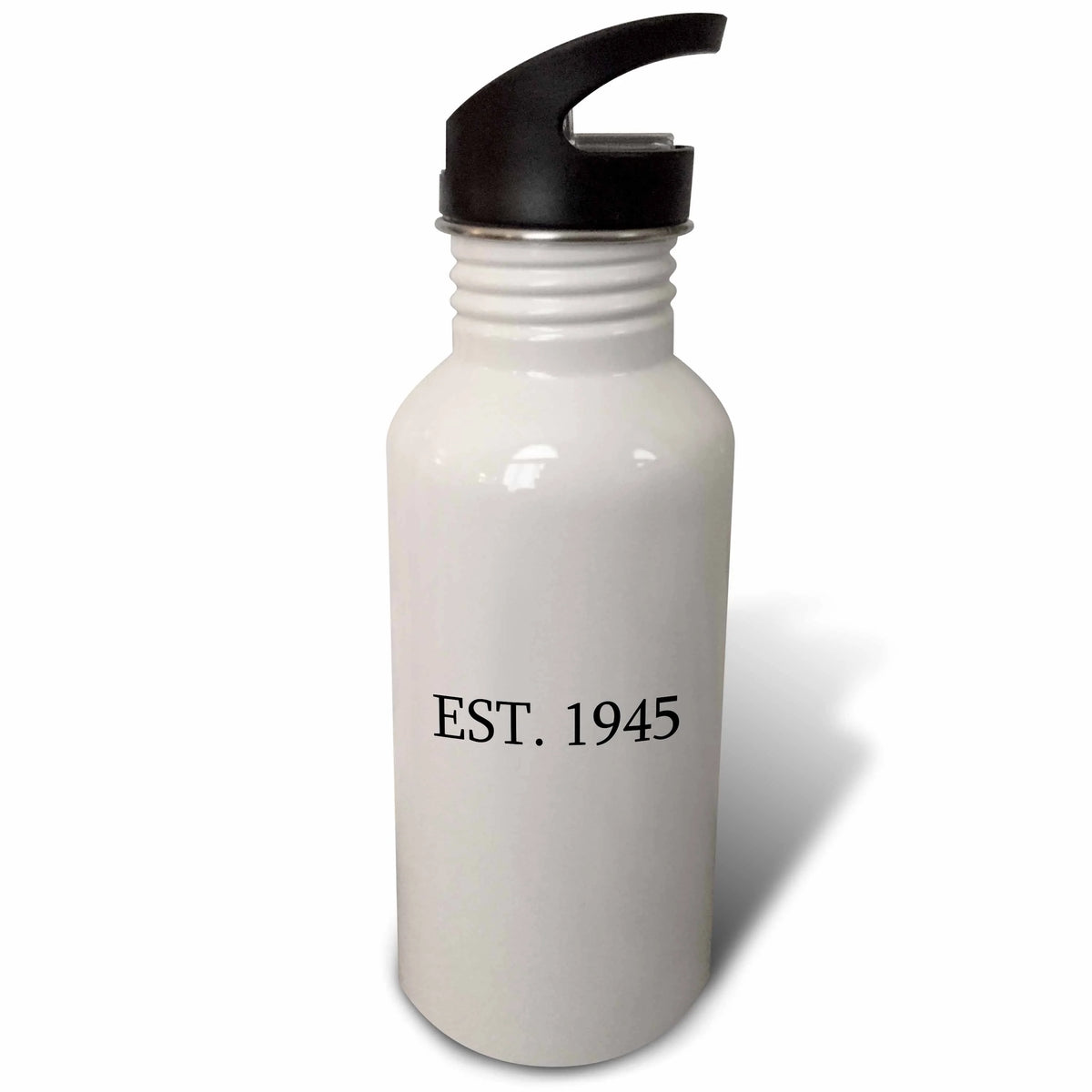 Black Text 21 oz Sports Water Bottle P764