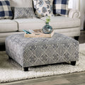 Ivory Navy Ottoman S625080