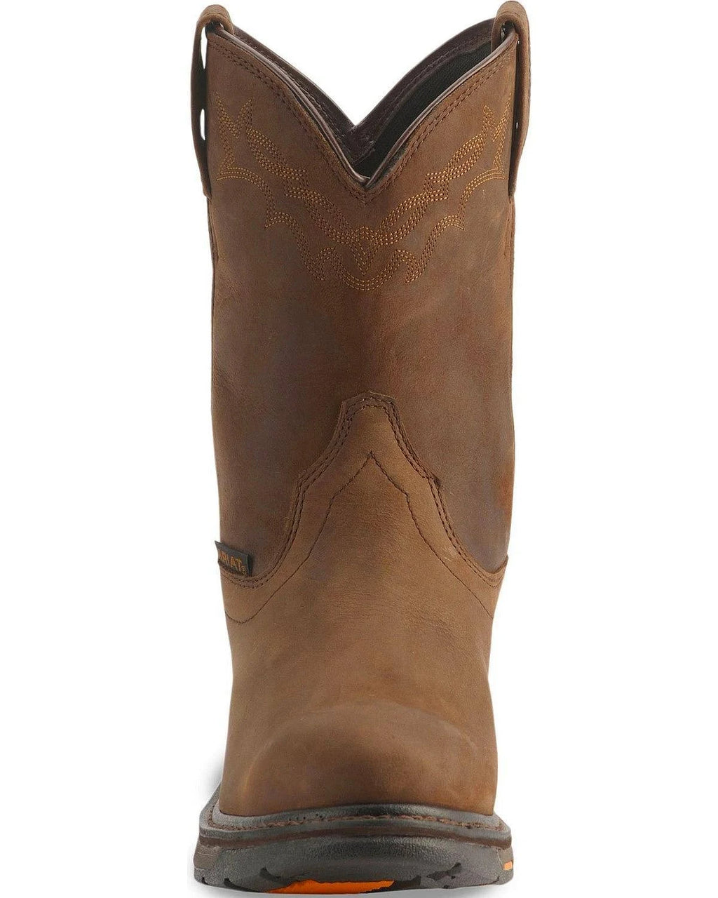 Brown Pull-On Work Boots Z901022