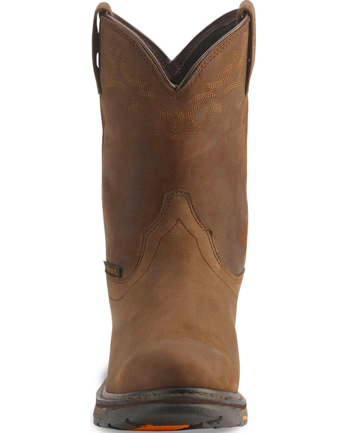 Brown Pull-On Work Boots Z901022