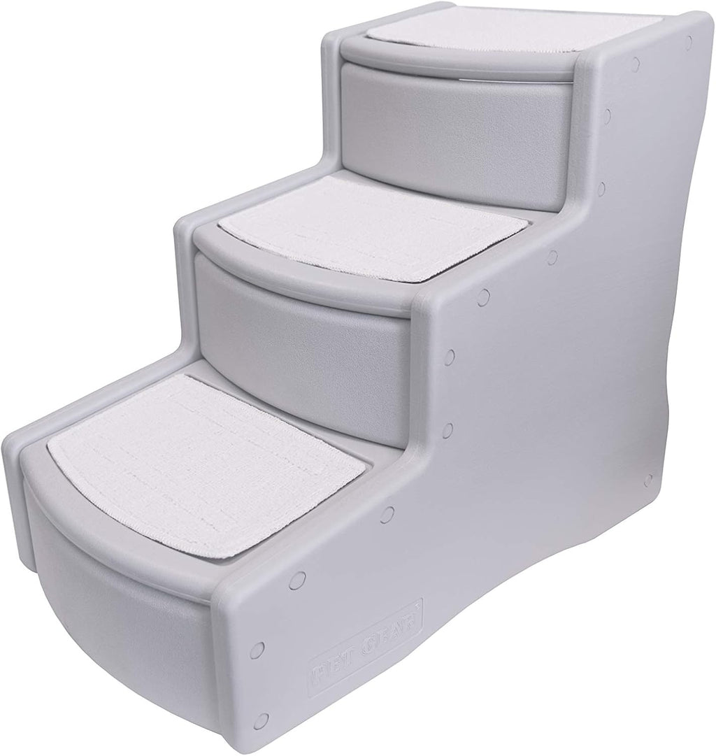 Pet Stairs, 3 Step, Removable Washable Carpet Treads, Pack of 2 B517348