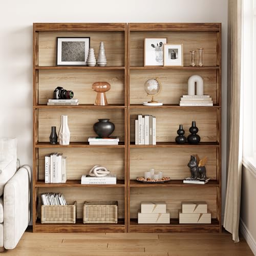 69.9" 5-Tier Vintage Bookshelf A296