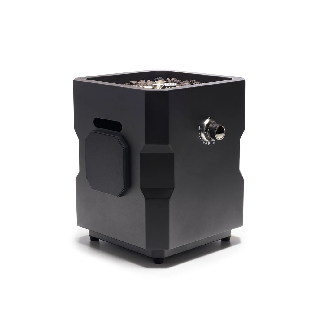 Portable Wireless Fire Pit with Speaker Sound System, Black Q8446
