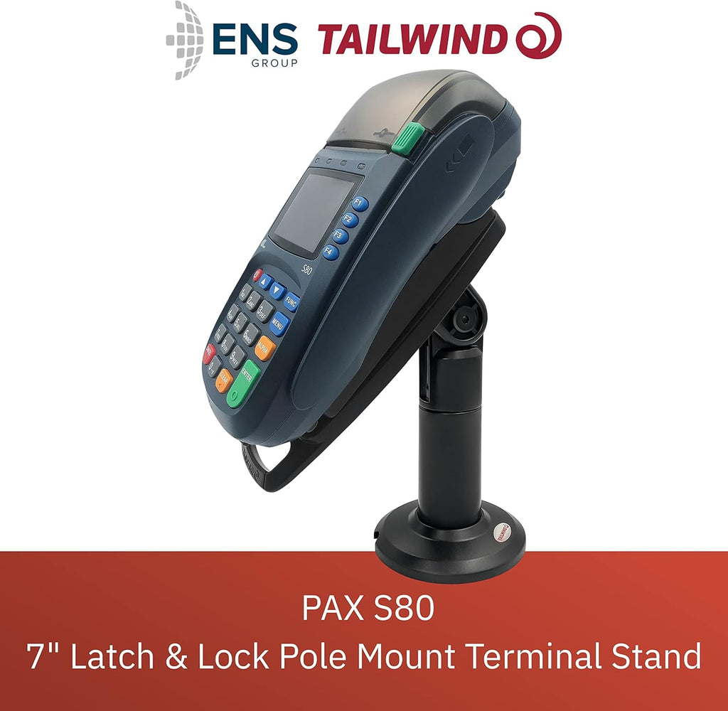 Black Pack of 2 Pole Mount Terminal Stand P480