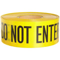 Yellow/Black Barricade Tape, 1000Ft x 3in R3612