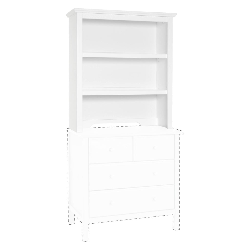 White Bookcase/Hutch B135