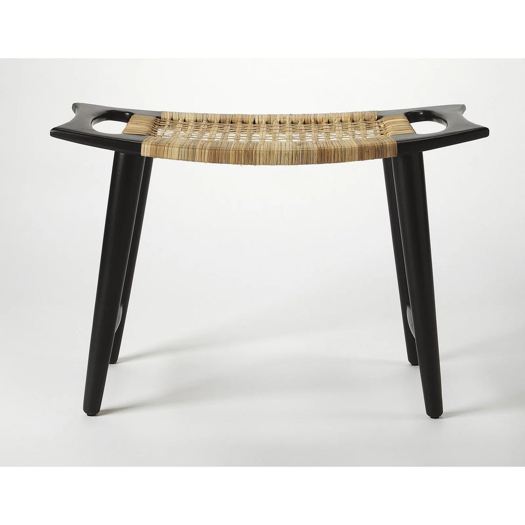 Black and Natural Foot Stool Y83652