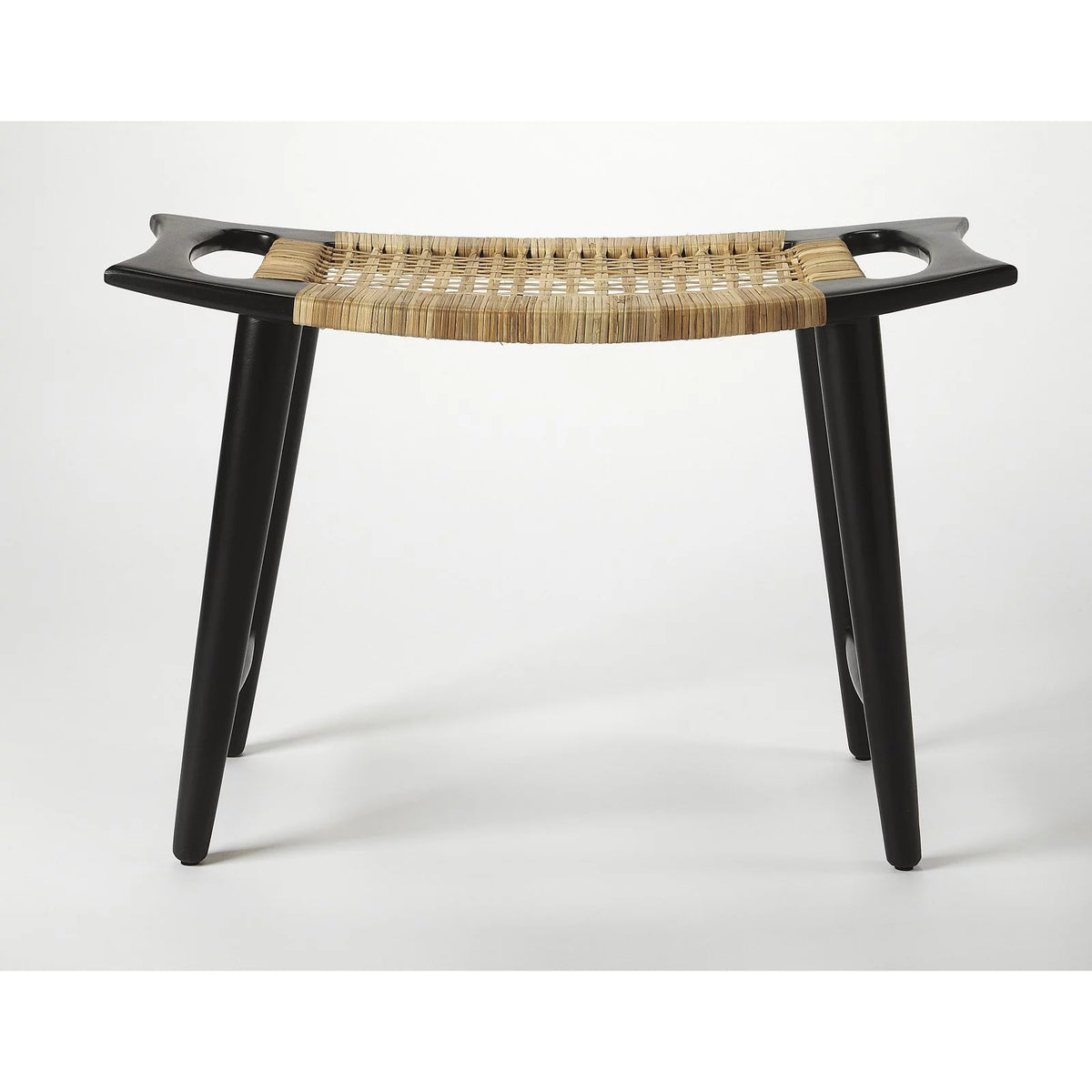 Black and Natural Foot Stool Y83652