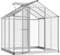 Walk-in Polycarbonate Greenhouse with Roof Vent T59185