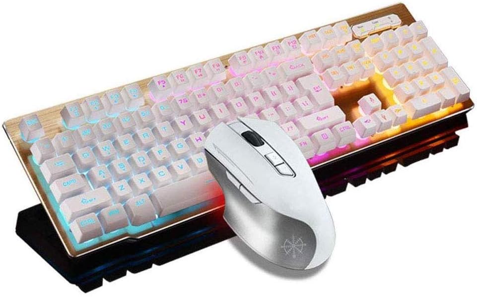 Wireless 2.4G Rechargeable Mechanical Feel Backlit Gaming Keyboard Mouse Set N937