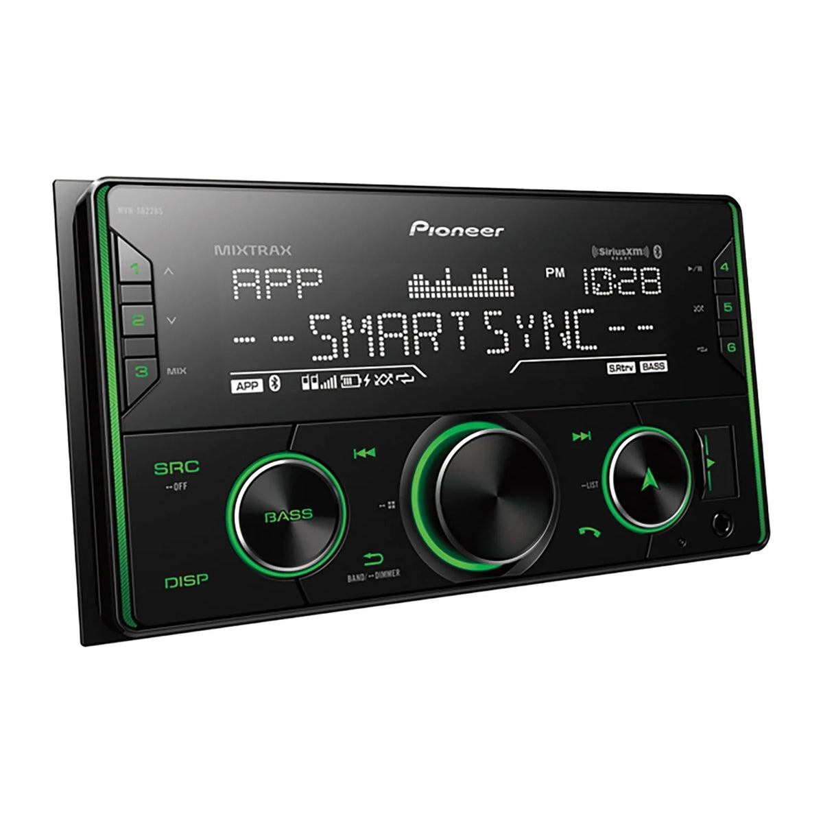 Double-DIN Car Stereo Head Unit with Bluetooth K964982