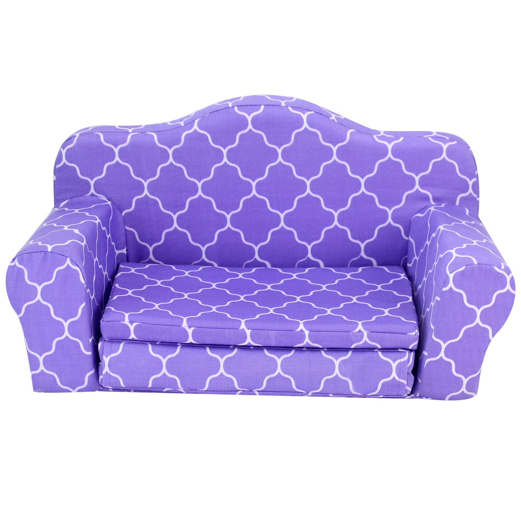 Plush Pull Out Couch/Double Bed for 18" Dolls T61292