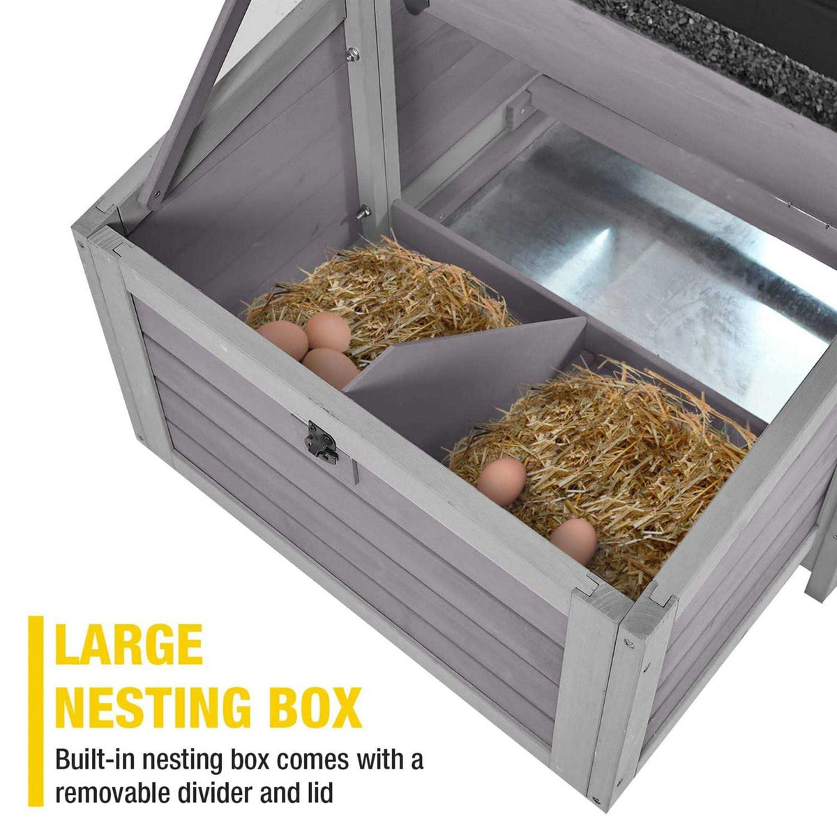 Chicken Coop with 2 Nesting Boxes T648