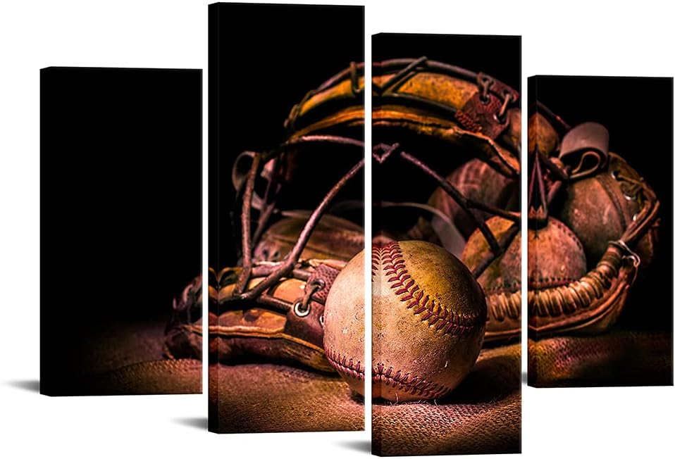 4 Panel Framed Canvas Wall Art F12191