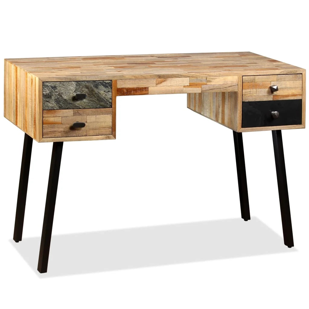 Solid Reclaimed Teak Writing Desk Z932370