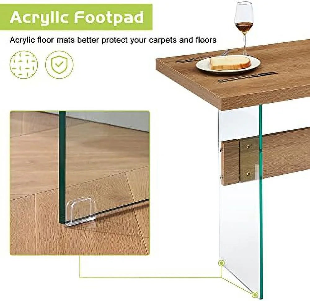 White High Glossy 55 inches Rectangular Dining Table Q6245
