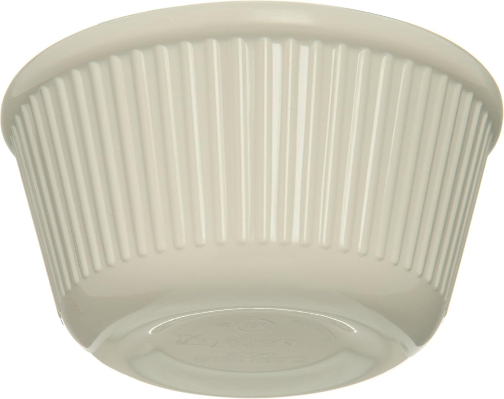 Melamine Fluted Ramekin Set, 4 oz Capacity, Bone (Case of 12) X634