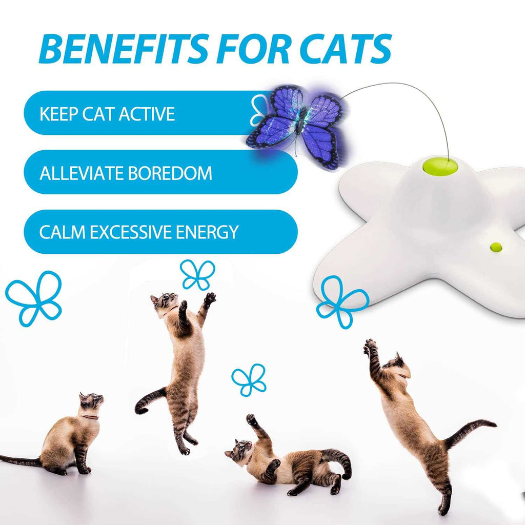 Interactive Cat Butterfly Toy with Two Replacements R378860