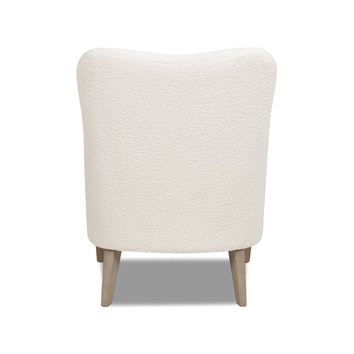 Ivory White Boucle Accent Chair Z4271