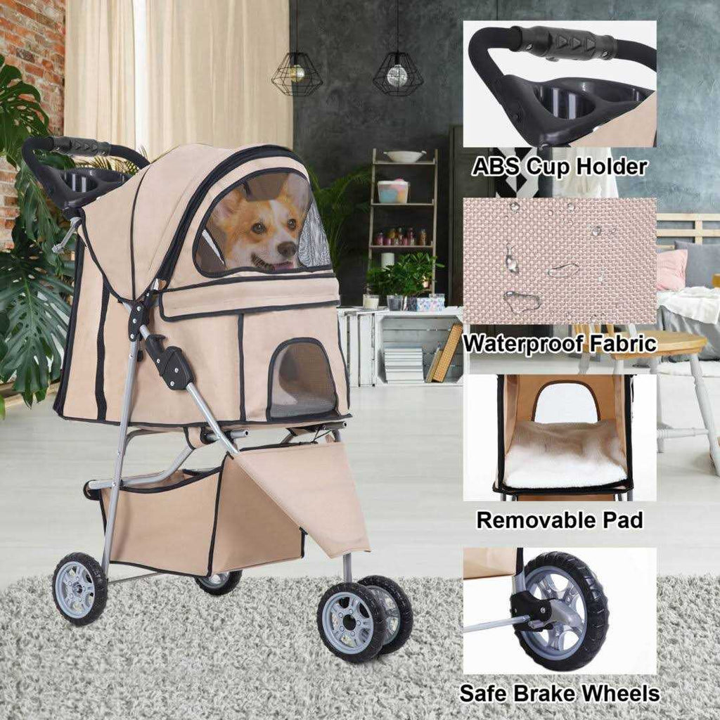 Pet Stroller Folding Carrier V1078