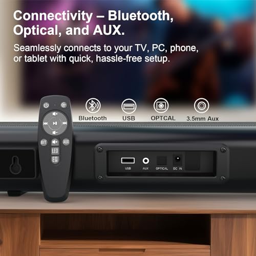 50W Bluetooth Soundbar with 3D Surround Sound V8147