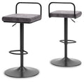 Brown/Black Tall Swivel Barstool D47317
