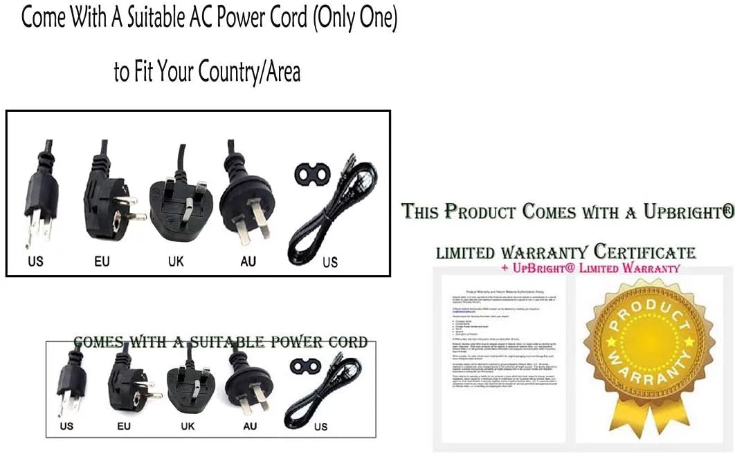 AC / DC Adapter Power Supply Cord Cable PS Charger F514648