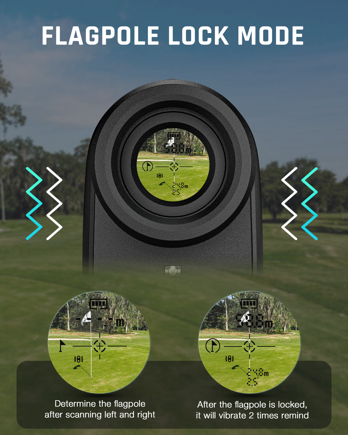 1100Y 6X Magnification Slope Golf Rangefinder N68189