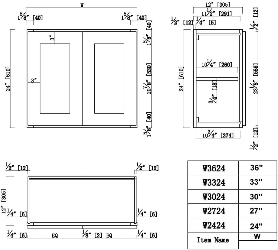White Shaker Wall Cabinet Z97129